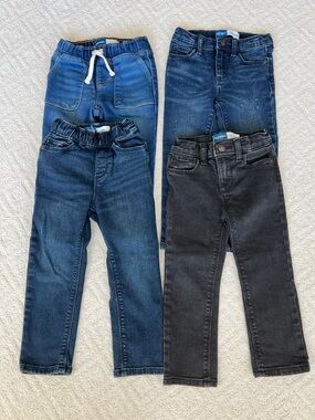 Old Navy Set of 4 Boys Blue Jeans - 3T